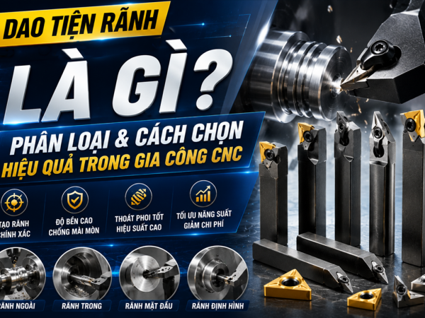 DAO TIỆN RÃNH LÀ GÌ? CÁC LOẠI DAO TIỆN RÃNH PHỔ BIẾN