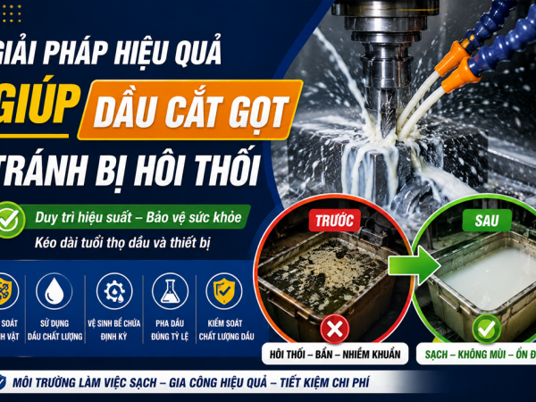 CÁC GIẢI PHÁP HIỆU QUẢ GIÚP DẦU CẮT GỌT TRÁNH HÔI THỐI
