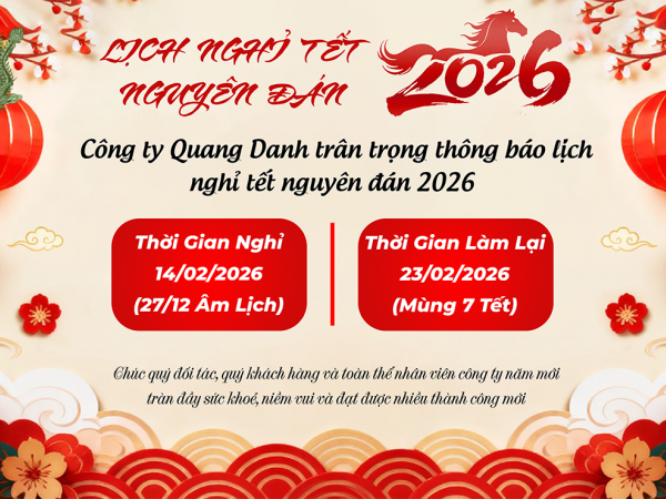 THÔNG BÁO NGHỈ LỄ TẾT NGUYÊN ĐÁN 2026